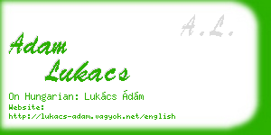 adam lukacs business card