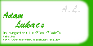 adam lukacs business card
